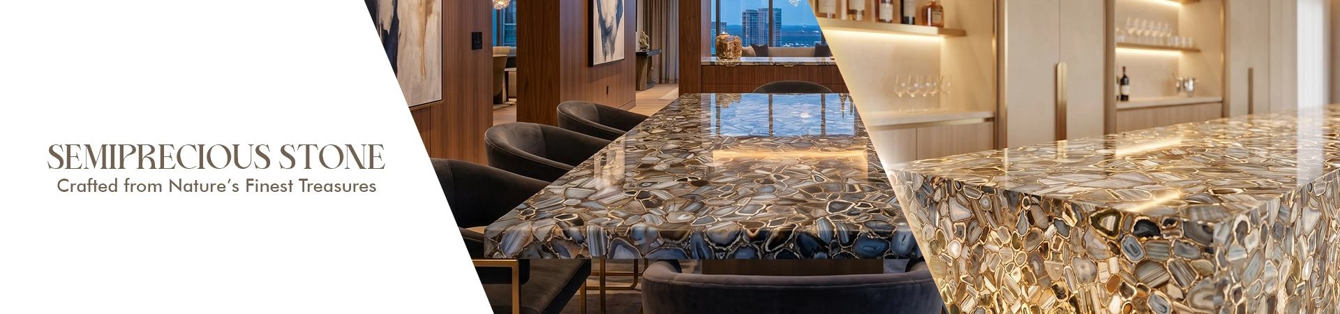 SEMIPRECIOUS STONE SLABS